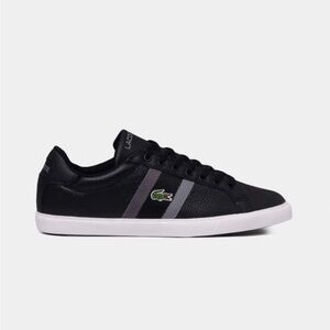 Lacoste “Grad Vulc 120” Mens Black Leather Sneakers